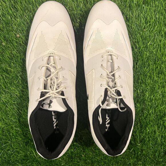 Under Armour Tour Tips Mens Size 11 white Spikeless Golf Shoe 1288575-102 - Picture 11 of 15